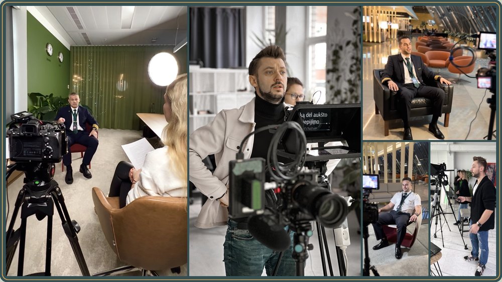 Filmavimo užkulisiai: interviu su darbuotoju filmavimo akimirka